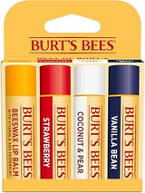 Burt's Bees Lip Balm, Classic Flavor Pack, 0.15 oz., 4 Tubes