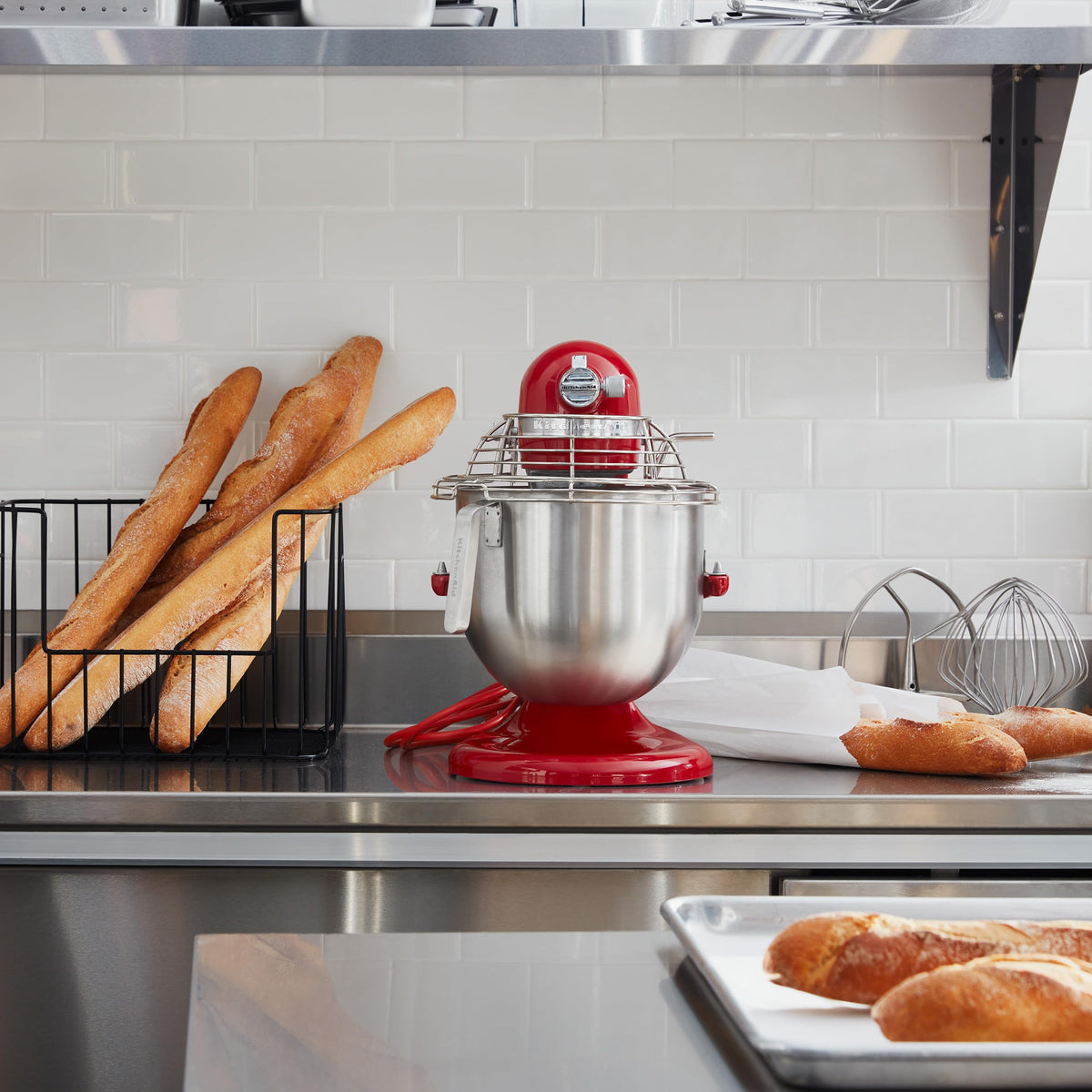 KitchenAid Empire Red / With Bowl Guard / Mixer Stand Mixers