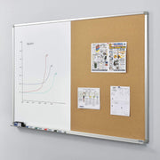 72" W x 48" H Combination Board by Global Industrial – 72"W x 48"H, Aluminum, Multi-colored, Model 695637