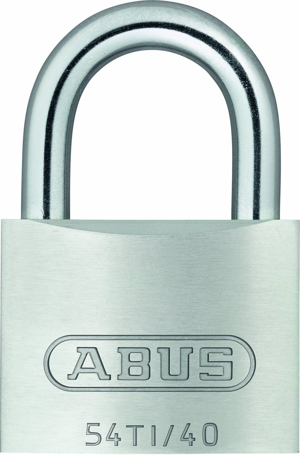 54TI/40 40mm Titalium Padlock by ABUS – 40 mm, Aluminum, Silver, Pack of 12, Model ABU54TI40