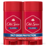 Classic Deodorant for Men by Old Spice – 3.25 Ounce (Pack of 2), red, Model I00023098