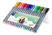 Triplus Fineliner Pens by STAEDTLER – 20 Count (Pack of 1), Plastic, Assorted, Model 334 SB20