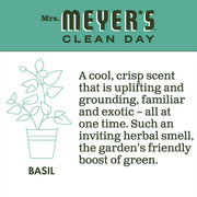 Mrs. MEYER'S 16 Fl Oz (Pack of 2) / Basil / A340 Dish Soap