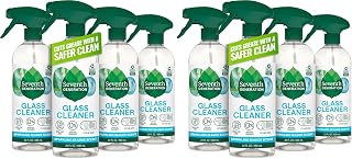 Seventh Generation Glass Cleaner,Biodegradable Formula,Sparkling Seaside Scent,23 oz,(Pack of 8)
