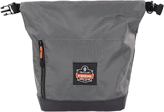 Ergodyne Arsenal 5186 Respirator Mask Storage Bag, Fits Half and Full Face Respirators, Adjustable Roll Top Closure,Gray