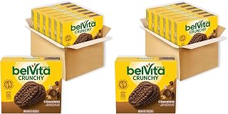 Belvita Breakfast Bars Biscuits, Chocolate, 30 Total Packs, 6 Boxes (4 Biscuits Per Pack) (Pack of 2)