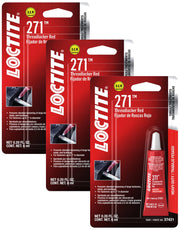 Loctite 0.2 Ounces (Pack of 3) / 6-ml / אדום (red) Thread Lock
