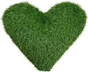 Nearly Natural 19in. UV Resistant Artificial Heart Shaped Grass Pillow Cushion (Indoor/Outdoor)