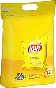 Lay's Classic Potato Chips, 12 Singles