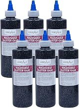Handy Art Glitter Washable Glue, 8 oz., 6/Pack (RPC146055-6)