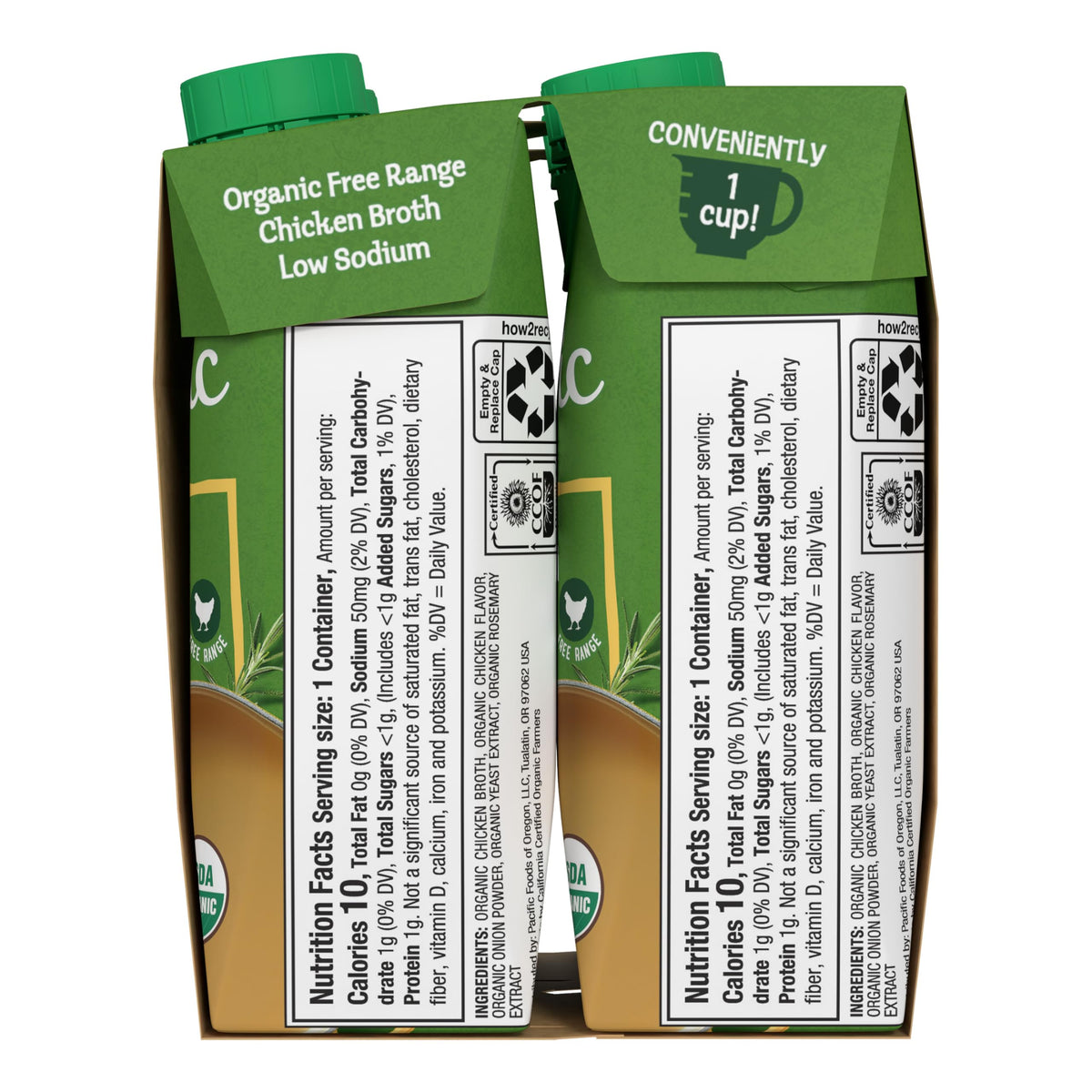Organic Broth Chicken Low Sodium, 8 Ounce, 8 Pack by Pacific Foods – 2 Ounce (Pack of 8), Pack of 8, Model 0052603289962