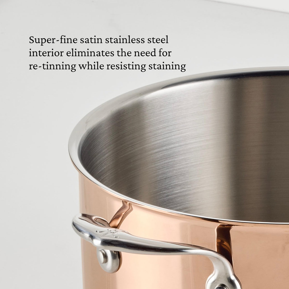 CopperBond® Aura™ 3.5-Quart Professional Copper Covered Braiser/Sauteuse by Hestan – 3.5 Quarts, Copper, Model 31843