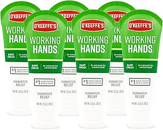 O'Keeffe's K0290004-6 Working Hands Hand Cream Tube (6 Pack), 3 oz