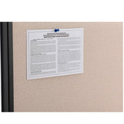 Office Partition Panel by Global Industrial – Steel Frame, Tan, Model OFP036R-96-TN