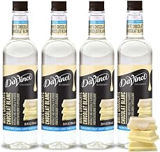 DaVinci Gourmet Sugar-Free White Chocolate Syrup, 25.4 Fluid Ounces (Pack of 4)