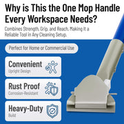 Commercial Dust Mop Handle by Carlisle FoodService Products – 1 Pack, Metal, Blue, Model 36201300