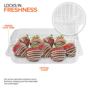 Stock Your Home 9" x 5" - 25 Count / Clear / 158.75 cubic_inches Serving Trays