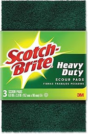 Scotch-Brite Heavy Duty Scour Pad, Great for the Kitchen, Garage and Outdoors, 3 Count (Pack of 10) (30 Pads Total)