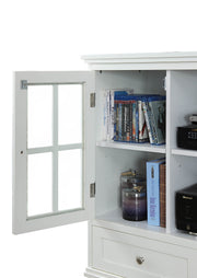 Convenience Concepts White / 36"L x 15.5"W x 36.5"H / Antique Television Stands & Entertainment Centers