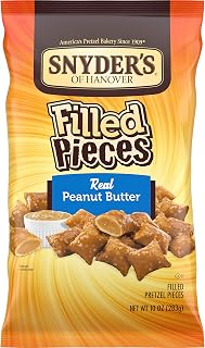 Snyder's of Hanover Filled Pretzels, Peanut Butter, 10 Ounce (Pack of 4)