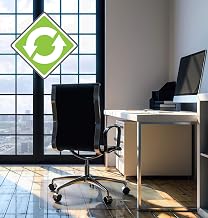 Enhanced Polymer Lipped Chair Mat for Hard Floors - 48" x 51"