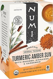 Numi Organic Tea, Three Roots, 18 Tea Bags (Pack of 6)
