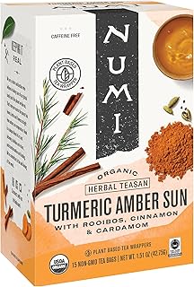 Numi Organic Tea, Three Roots, 18 Tea Bags (Pack of 6)