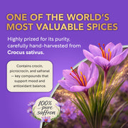 Saffron Supplements for Women 88.5mg Mood | Focus | Vision | Energy Support by Dalnara – 90 Count (Pack of 1)