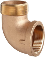 XNL103 Brass Street Elbow by Merit Brass – 1.25 Inch, Brass, Model XNL103-20