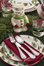 Snowflake Wishes 12-Piece Flatware Set by Oneida – 12 Count, Stainless Steel, Silver, Pack of 12, Model 897702