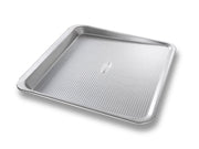 Bakeware Easy Slide Non Stick Cookie Sheet Pan by USA Pan – 14 x 14 x 1", Aluminized Steel, Model 10205MC-6