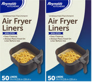 Reynolds Air Fryer Liners / 50 Count (Pack of 2) / 브라운. Parchment