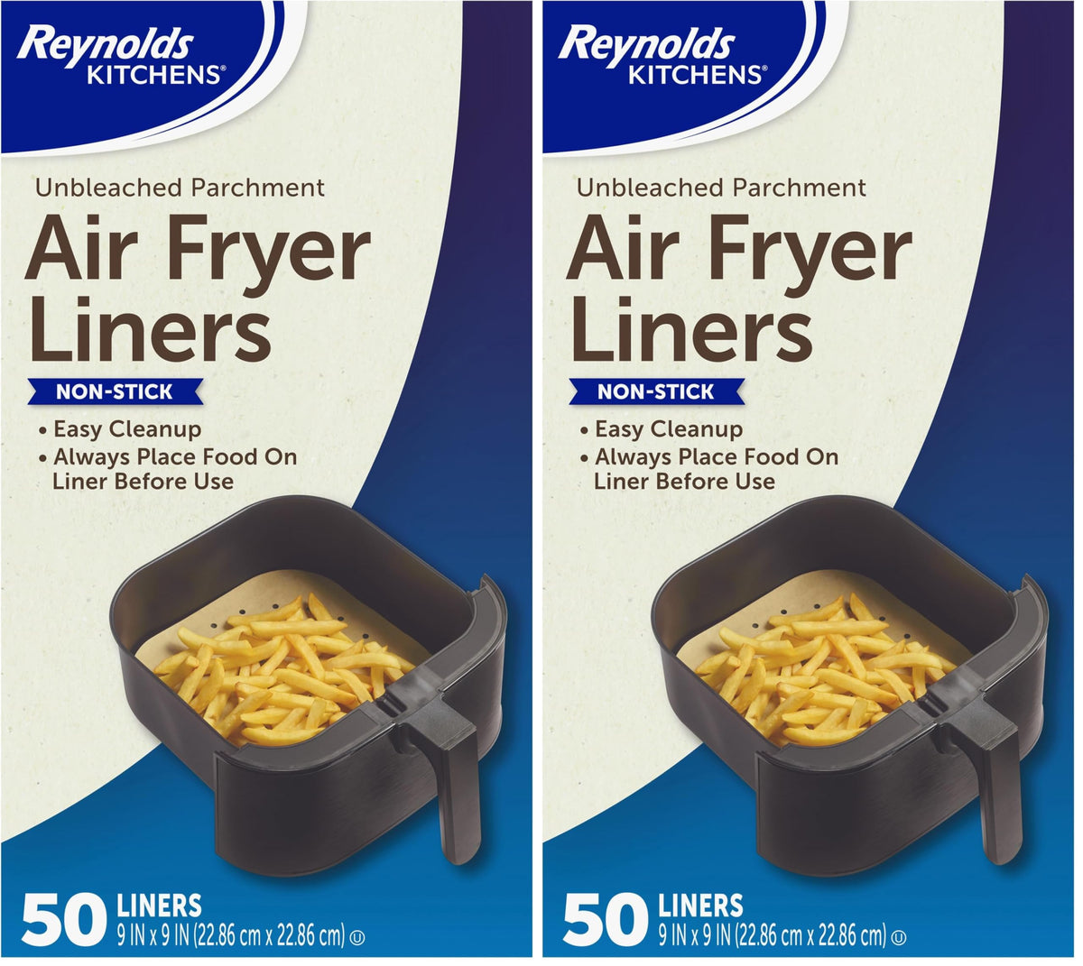 Reynolds Air Fryer Liners / 50 Count (Pack of 2) / 브라운. Parchment