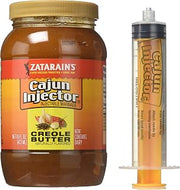 Zatarain's Cajun Injector Fat Free Creole Butter Recipe Injectable Marinade with Injector, 16 fl oz