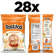 Crispy Rounds Tortilla Chips, 3 Ounce (Pack of 28) by Tostitos – 3 Ounce (Pack of 28), Pack of 28, Model LAY20871