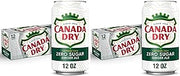 Canada Dry Zero Sugar Ginger Ale | 12 fl. oz. Cans | 12 Pack | Pack of 2