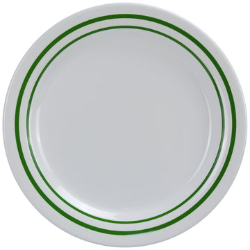 Pine Tree Round Dinner Plate by Yanco – Large, Melamine, Pack of 24, Model PT-110