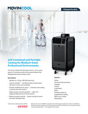 Commercial Portable AC Unit by Movincool – 2 tons, Black, Model Climate Pro K24