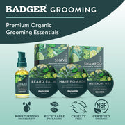 Organic Beard Balm - Leave-In Conditioner by Badger – 2 Ounce (Pack of 1), yellow, Model 720316