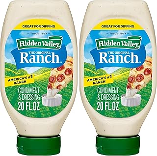 Hidden Valley Easy Squeeze Original Ranch Salad Dressing and Topping, 20 Ounce Bottle (Package May Vary) (Pack of 2)