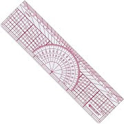 Westcott Protractor Ruler, 6", 15cm, Transparent (W-5)