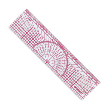 Protractor Ruler by Westcott – Size: 6 inches, Plastic, Translucent Color