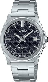 Casio MTP-E720D-1AV Men's Analog Watch Silver Stainless Steel