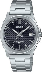 Casio MTP-E720D-1AV Men's Analog Watch Silver Stainless Steel