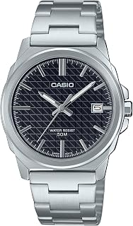 Casio MTP-E720D-1AV Men's Analog Watch Silver Stainless Steel