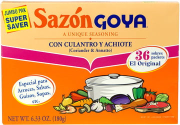 Sazon with Corianto and Annatto - 6.33 oz. box by Goya – 6.33 Ounce (Pack of 15), Pack of 15, Model 204870
