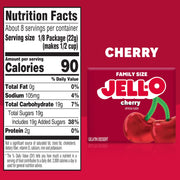 Cherry Gelatin Dessert Mix by Jell-O – 6 Ounce (Pack of 3), Red, Pack of 3, Model 4300020053