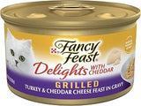 Purina Fancy Feast Delights With Cheddar Wet Cat Food (24) 3 oz Cans