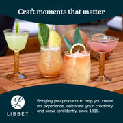 Libbey Tiki Rocks Black / 4 Count (Pack of 1) / Tiki Old Fashioned Glasses