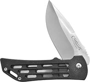 Knives Camillus Dominator II 7inch EDC Black Handle Folding Knife, Titanium Bonded 3inch Blade , Camping/Hunting, Black
